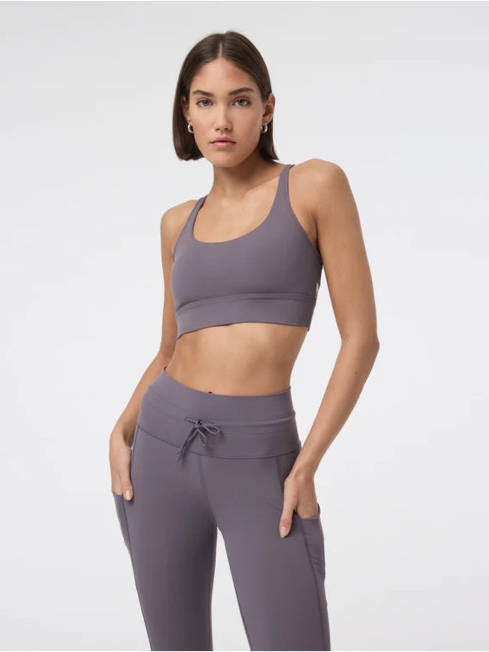 Vuori Yosemite Sports Bra in Dusty Plum